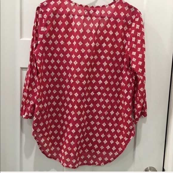 GAP tunic cinnamon color Aztec design top - Picture 2 of 5
